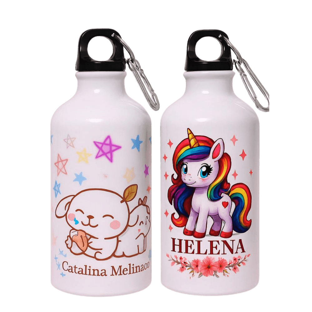 Botellas personalizadas con mosquetón